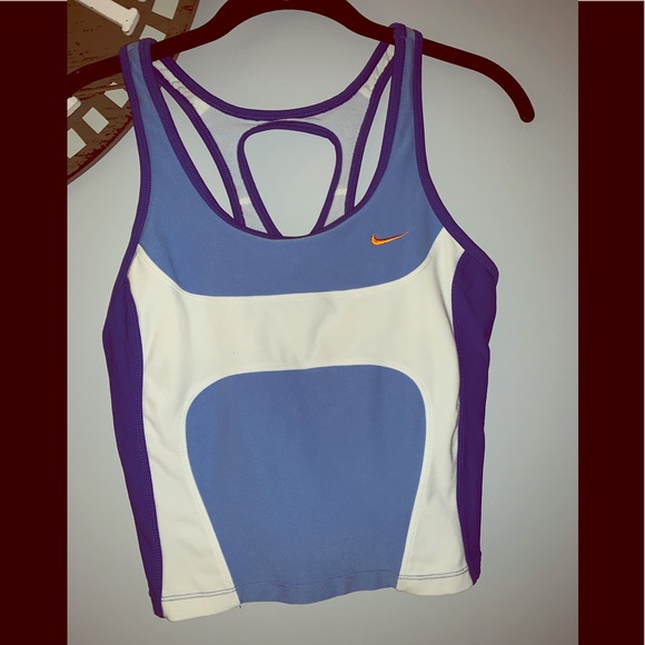 Nike Tops - Nike racer back cropped tank top size medium